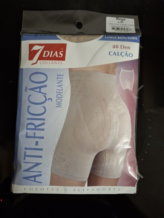 Calção Modelador anti-fricção