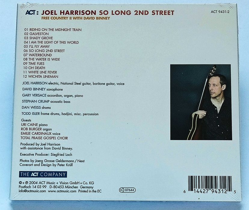 Joel Harrison–So Long 2nd Street 2004, płyta nowa FOLIA, Wytwórnia ACT