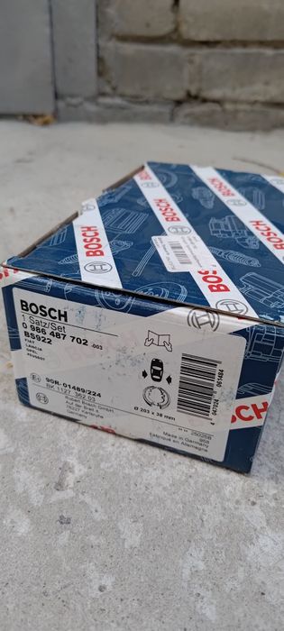 Задні Bosch гальмівні колодки 986 487 702 Фіат Кубо