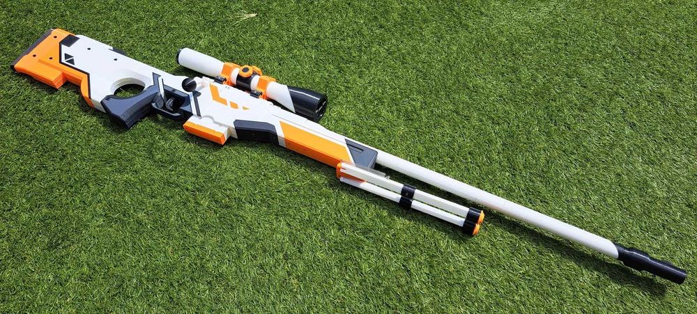 Модель снайперської гвинтівки AWP Asiimov друкована на 3Д принтері