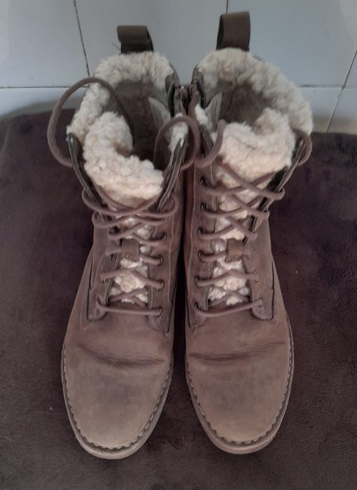 Ботинки зимние Clarks натуральная кожа