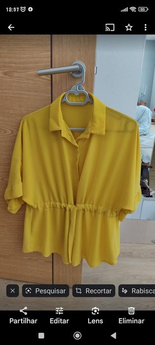Blusa cor mostarda tamanho L