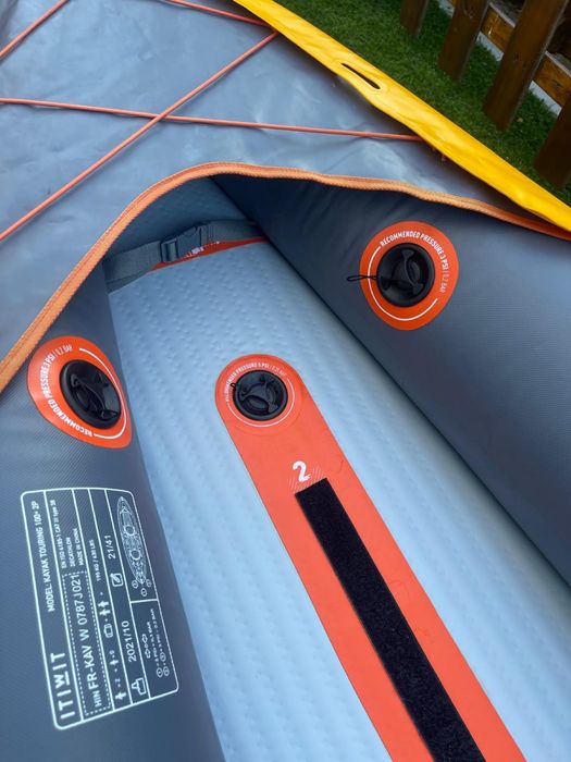 Canoa Kayak Insuflável Itiwit Amarelo p/ 2 pessoas