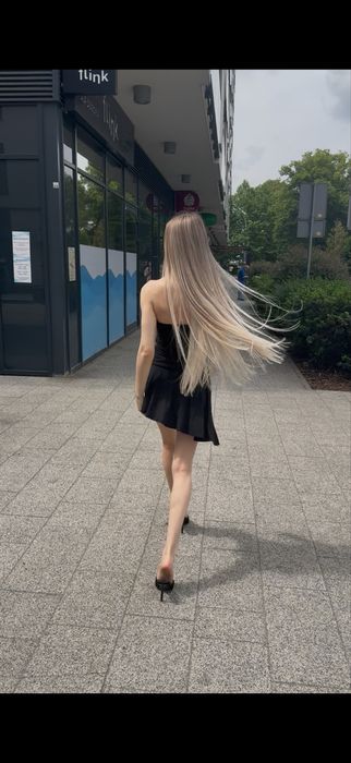 Włosy dziecięce naturalne PREMIUM 70 cm / 220 g / blond