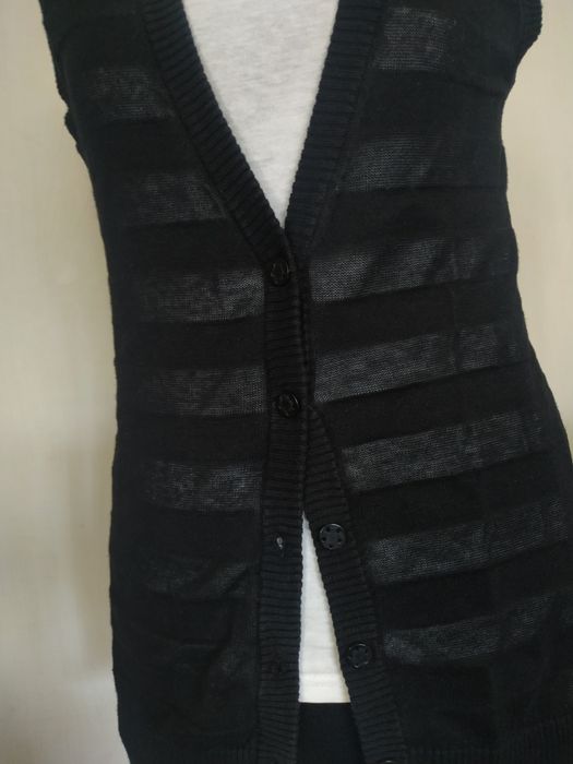 Kamizelka czarna w paski H &M 42