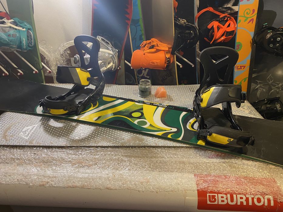 Deska snowboard snowboardowa burton 162 cm custom wiązania burton