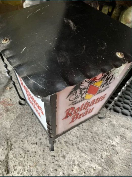 lampa barowa reklama podświetlana  do baru pubu