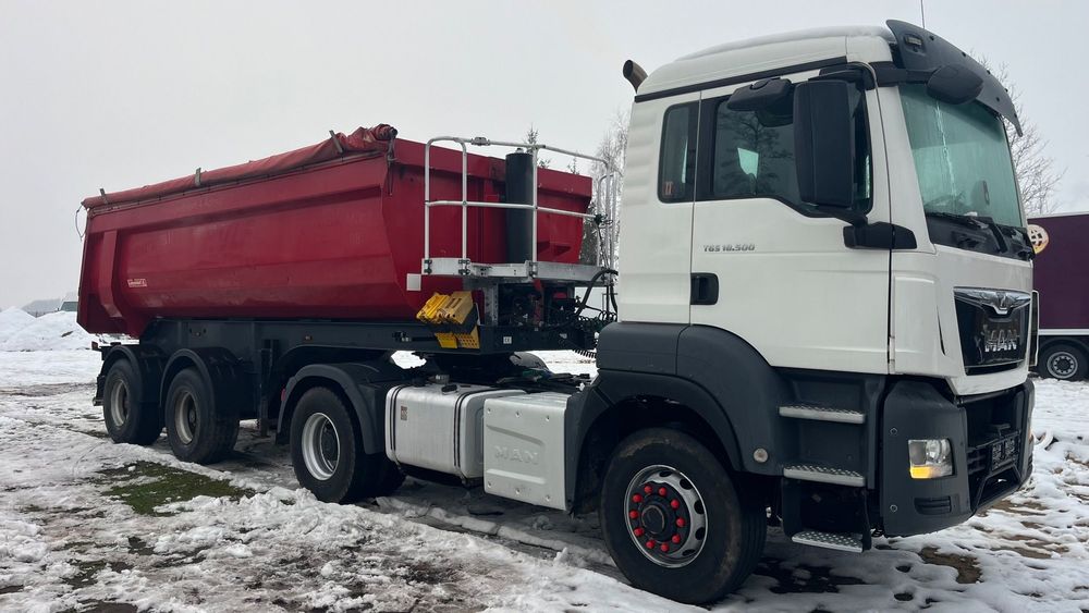 Langendorf Naczepa Wywrotka SKS-HS 20-25 Szeroki Rozstaw, Osie Saf, Mulda Stalowa Idealna pod 4x4 (Schmitz, schwarzmuller,Meiller,Carnehl) Oś Podnoszona 38 ton Dmc