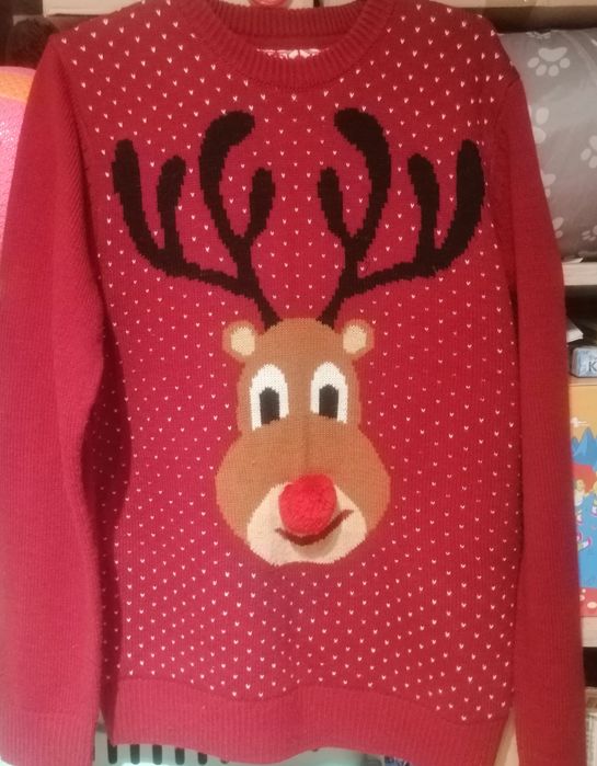 Sweter świąteczny renifer rozmiar M