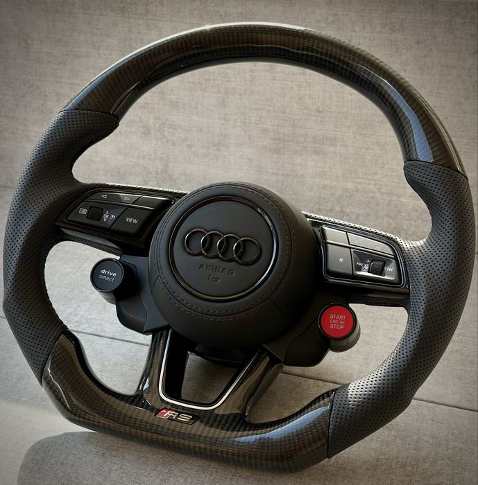 Руль карбон лепестки AUDI a3 a4 a5 s3 s4 s5 b9 карбоновый руль АУДИ