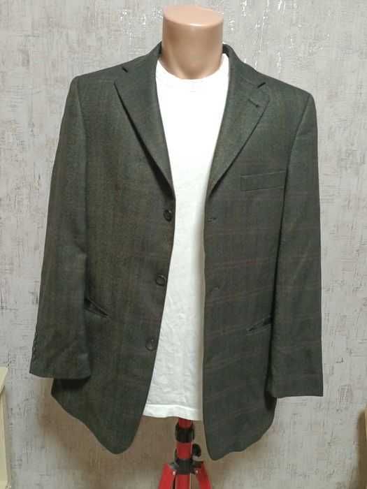 Пиджак мужской 48 размер Mario barutti , шерсть 65%, кашемир 35%,