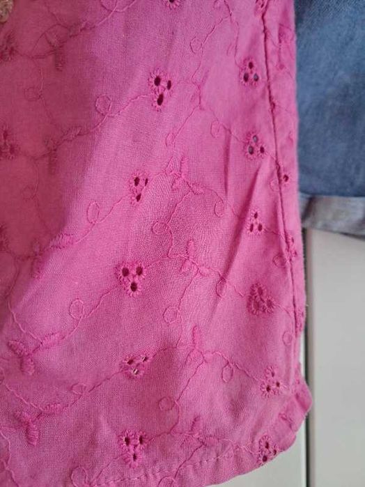 Cudny zestaw:) ażurowa bluzeczka spodenki PaperBag 122/128