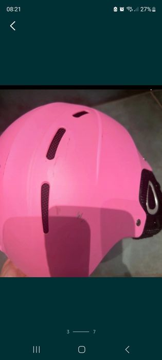 Kask damski różowy