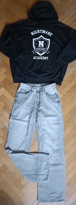 Zestaw bluza oversize i szerokie spodnie 158/164