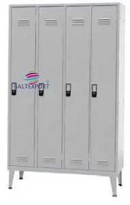 Vestiário Quadruplo 4 Portas Metálico 1900x1200x500mm c/Pes 200mm Novo