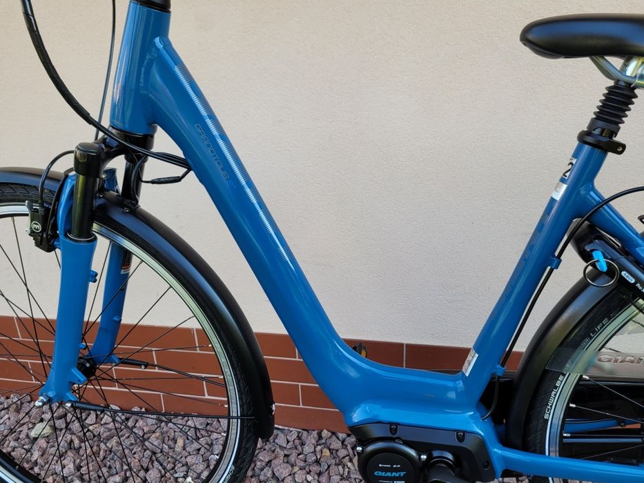 Rower elektryczny GIANT GRANDTOUR E+ 2 * jak nowy 344km * Yamaha * M