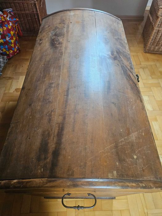 Stara skrzynia kufer  - duża 123/ 80 cm