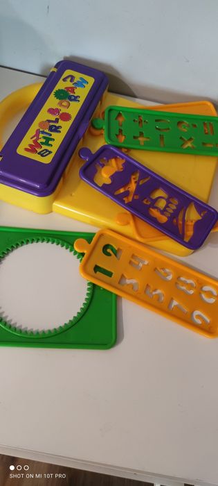 Zestaw kreatywny whirl and & draw szablony szablon do rysowania