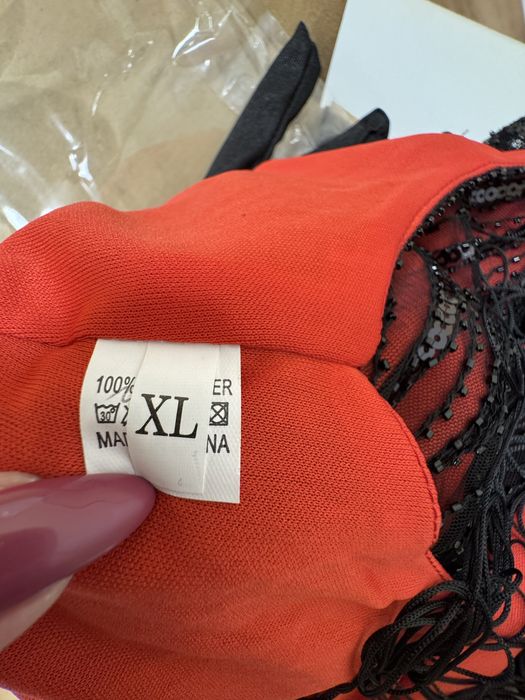 Sukienka retro lata 20. z dodatkami XL- owy zesraw