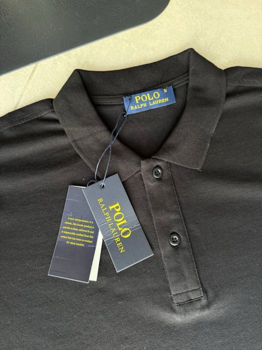 Чоловіча Футболка поло  Polo Ralph Lauren Black white old money