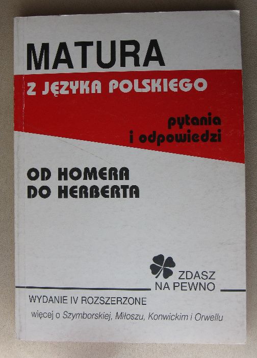 Matura z jęz polskiego, pytania i odpowiedzi,od Homera do Herberta