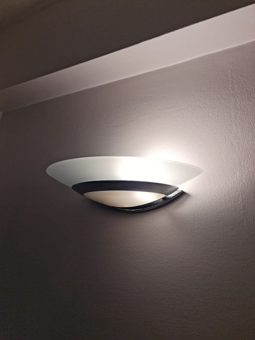 Aplique cromado e vidro