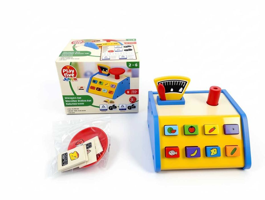 N119 Waga Sklepowa Drewniana Playtive Junior Zestaw Do Sklepu