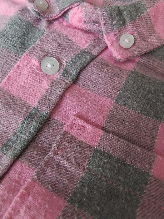 Flanelowa koszula w kratkę dla dziewczynki