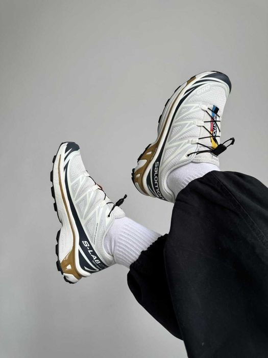 Кросівки Salomon XT-6 S/LAB Premium Beige/Blue/Gold