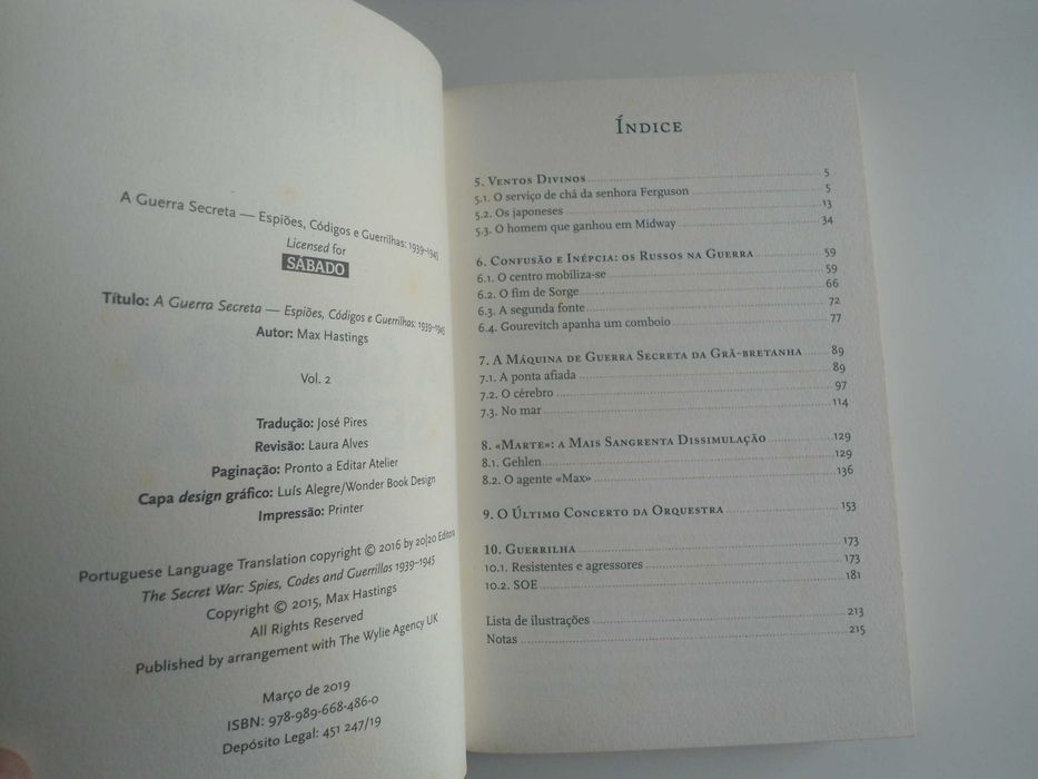 A Guerra Secreta (1939/1945) por Max Hastings