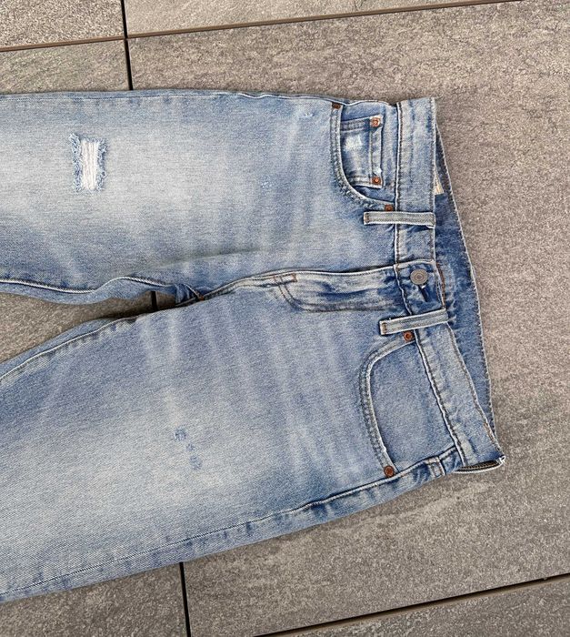 Spodnie jeansowe LEVIS STRAUSS HI-BALL USA z przetarciami r. 28