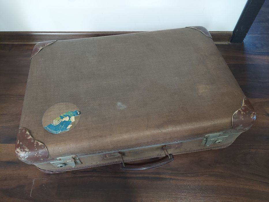 Walizka antyk PRL Vintage
