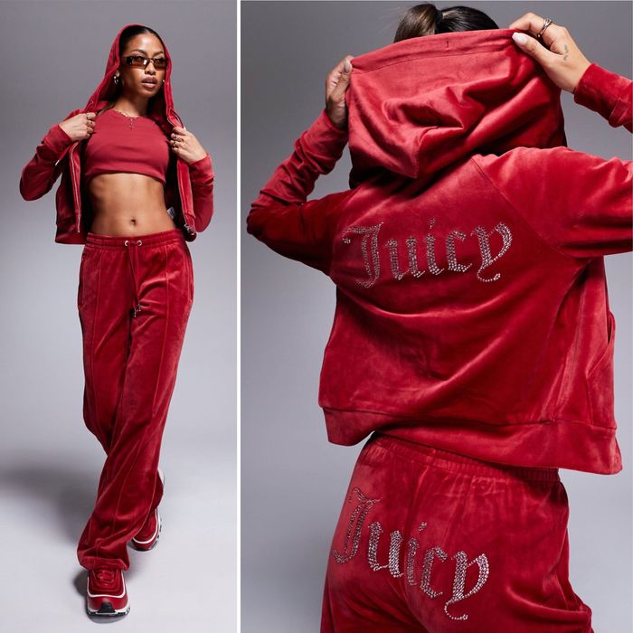 Велюровий костюм Juicy Couture червоний Xxs, L оригінал