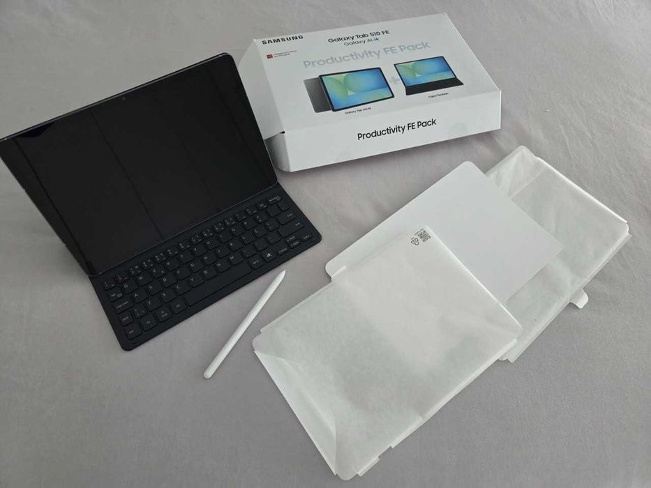 NOVO Samsung Galaxy S25 + Galaxy Tab S10 FE + Capa com teclado