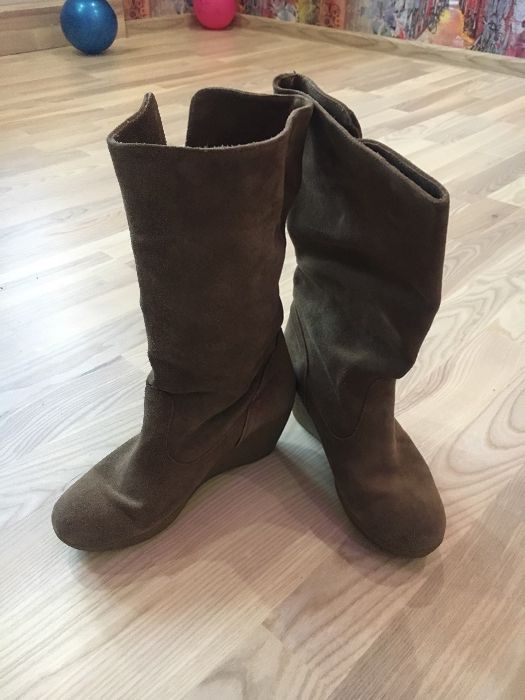 Кожаные сапоги внутри и снаружи