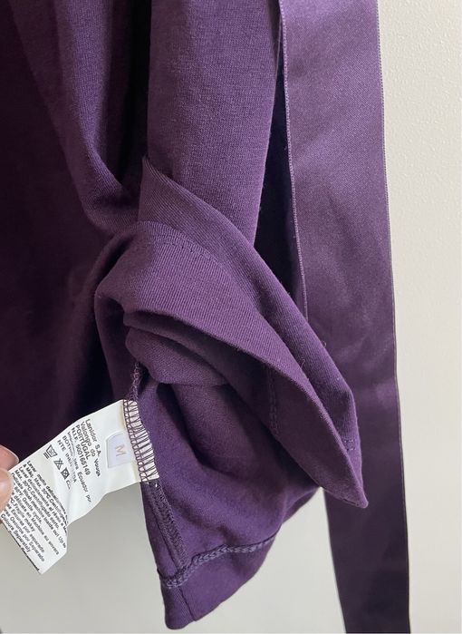 Vestido roxo com mangas plissadas (Lanidor, tamanho M)