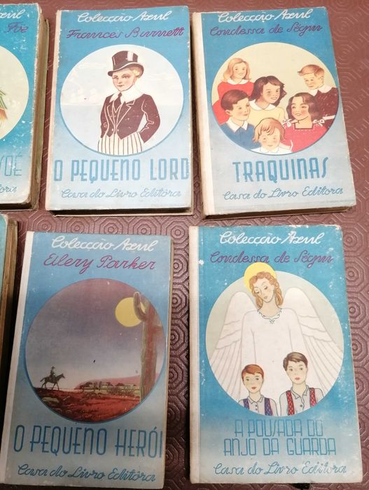 Livros Coleção Azul, muito antigos, 12 un, por 40€