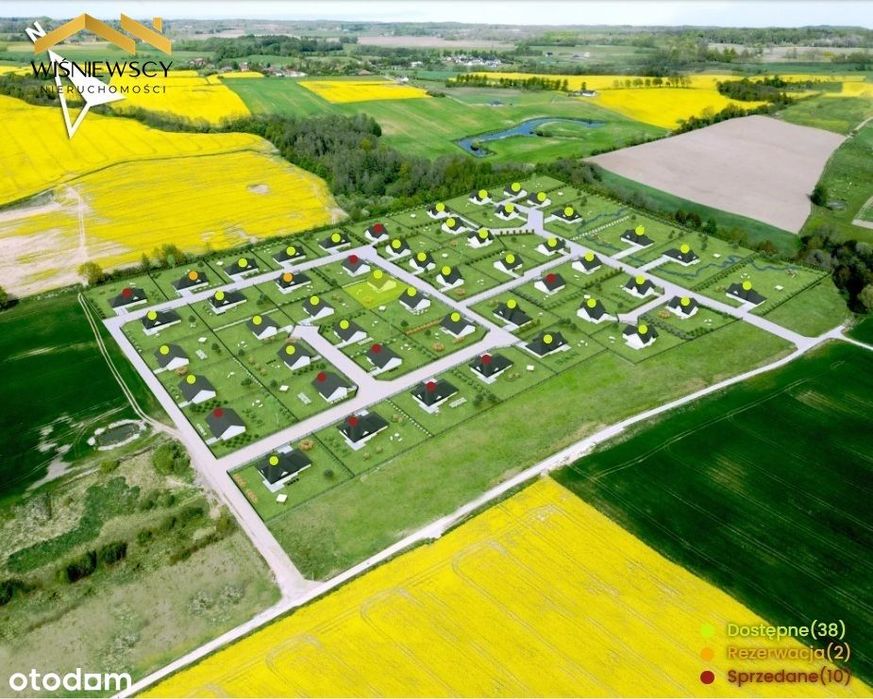 Działki budowlane Czechowo Elbląg 1063 mkw