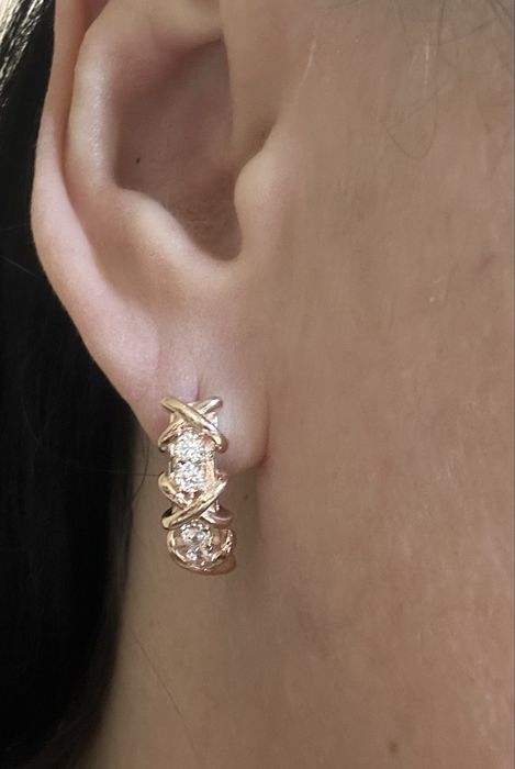 Сережки, 4.95г- Золото ( червоне ) 585 проби