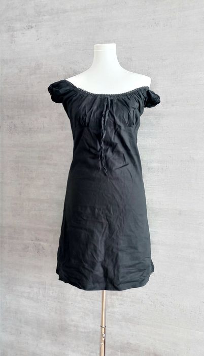 Cudna letnia sukienka, ażur, czarna. Rozm. M. Stan bdb.