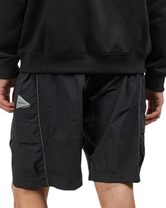 Шорти Gramicci x And Wander Patchwork Wind Short Black