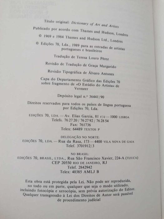 Dicionário da Arte e dos Artistas - Herbert Read (org.)