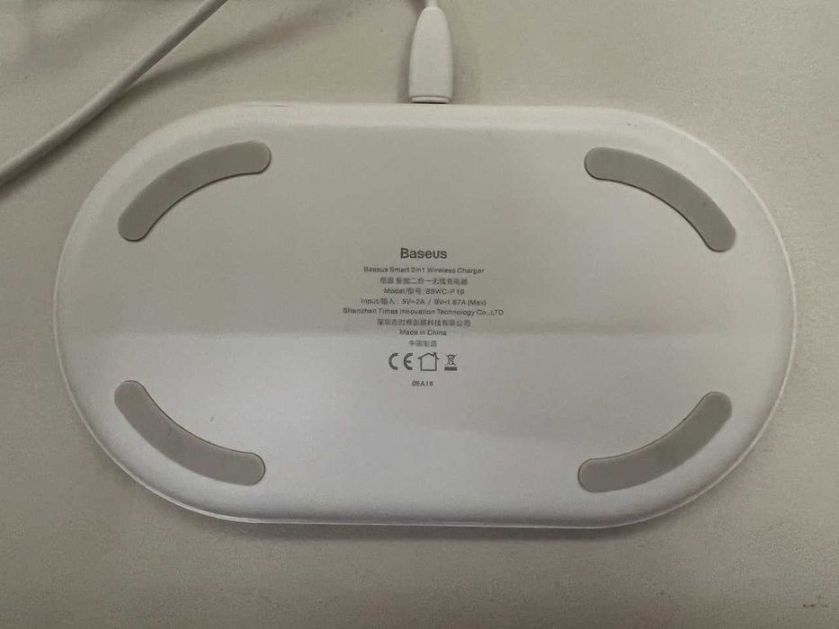Безпровідний зарядний пристрій Baseus Smart 2 в 1