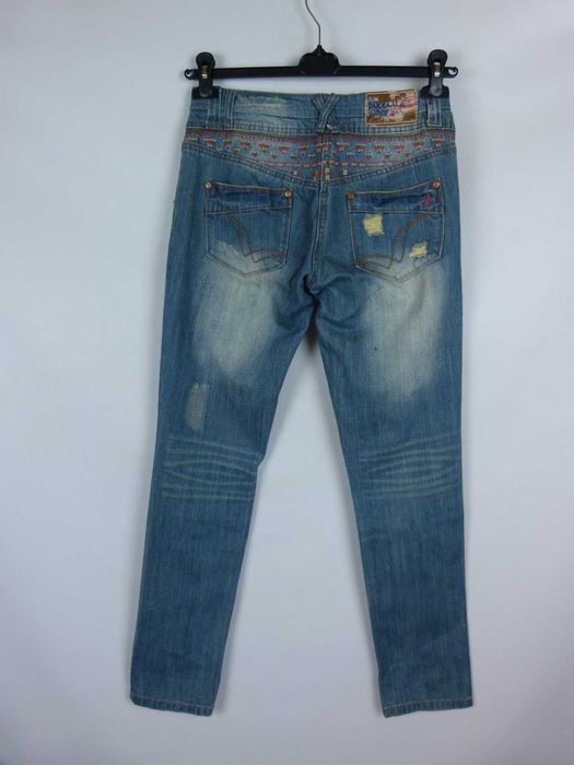 SoulCal&Co spodnie jeans haft dziury 8 / 32 - S