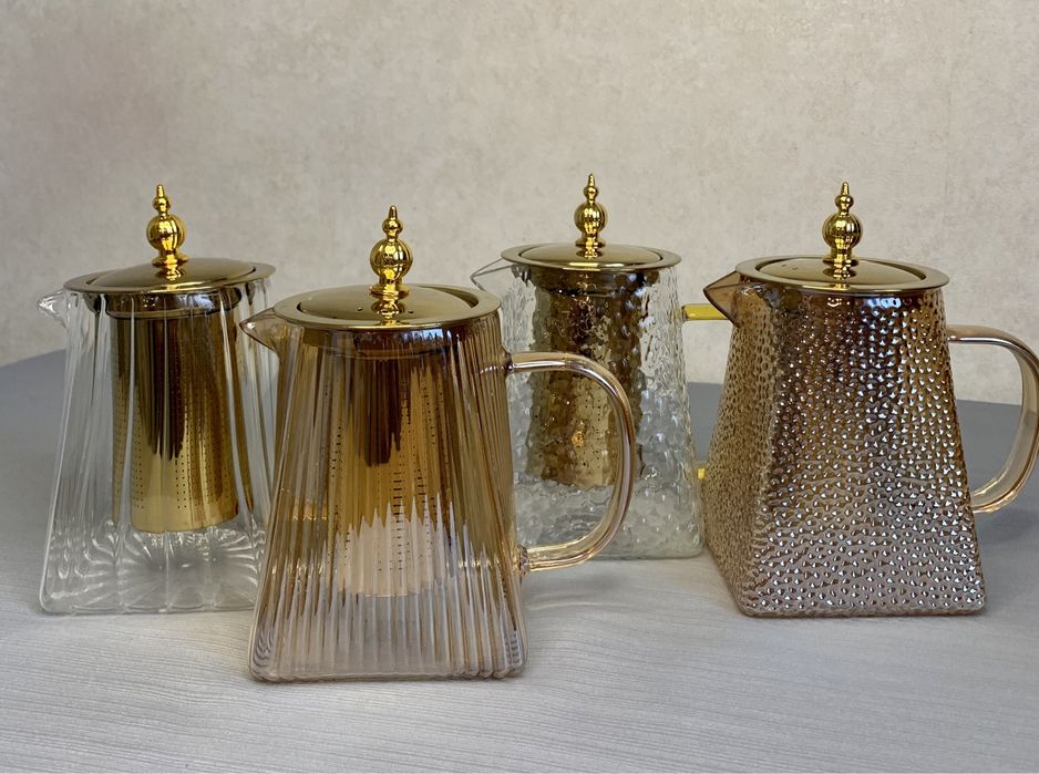 Заварник, Чайник скляний заварювальний з металевим фільтром, Чайник