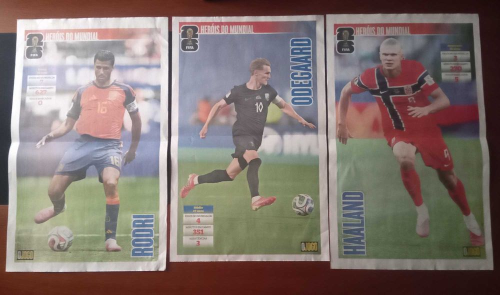 19 posteres gigantes de jogadores no mundial de futebol 2026
