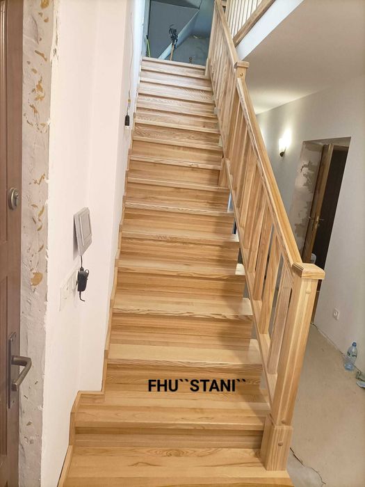 Schody Jesionowe jednobiegowe