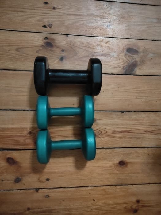 Hantle fitness 5kg i 2x1,5kg