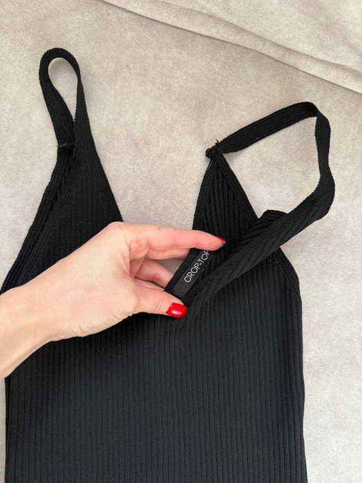 Топ-боді з трикотажу в рубчик, р. XS-M