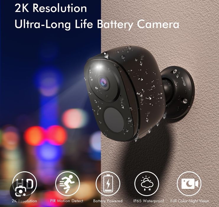 (NOVAS) Camera vigilância Wi-Fi IP bateria para semanas, veja em todo mundo